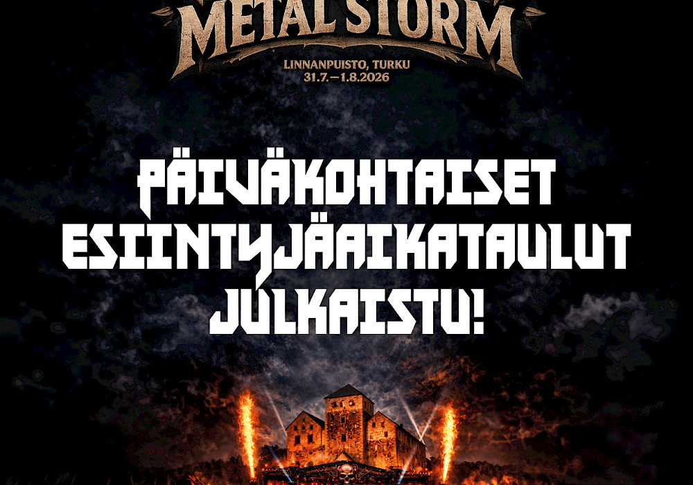 Päiväkohtaiset esiintyjäaikataulut on julkaistu!